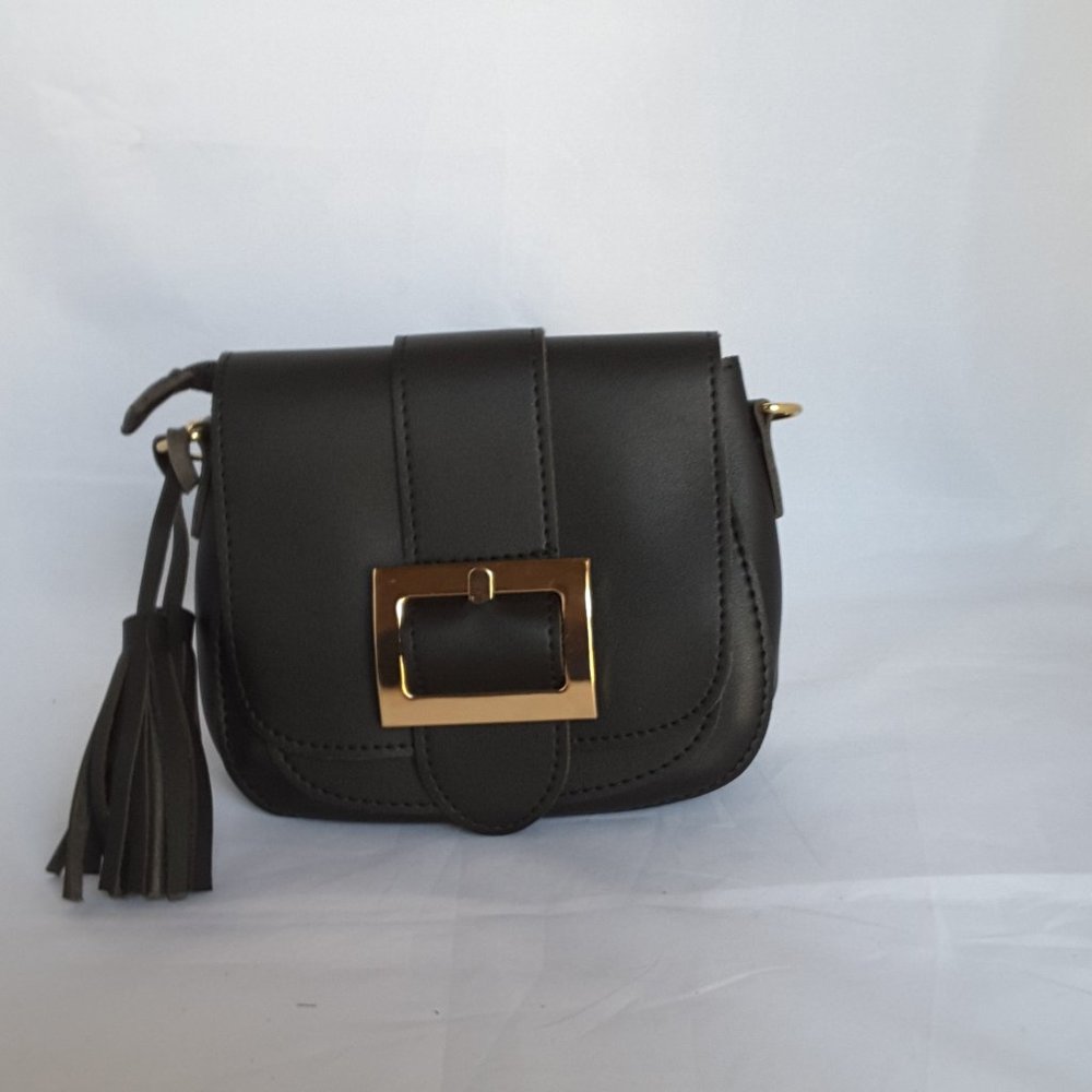FAUX LEATHER CROSSBODY PURSE